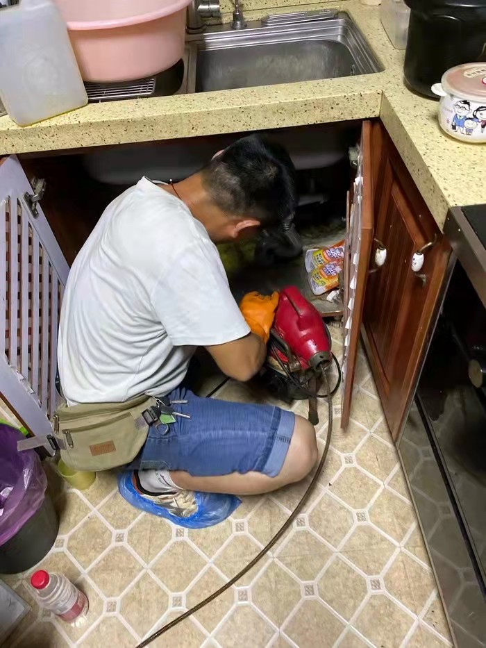 白鹭湖管理区通下水道